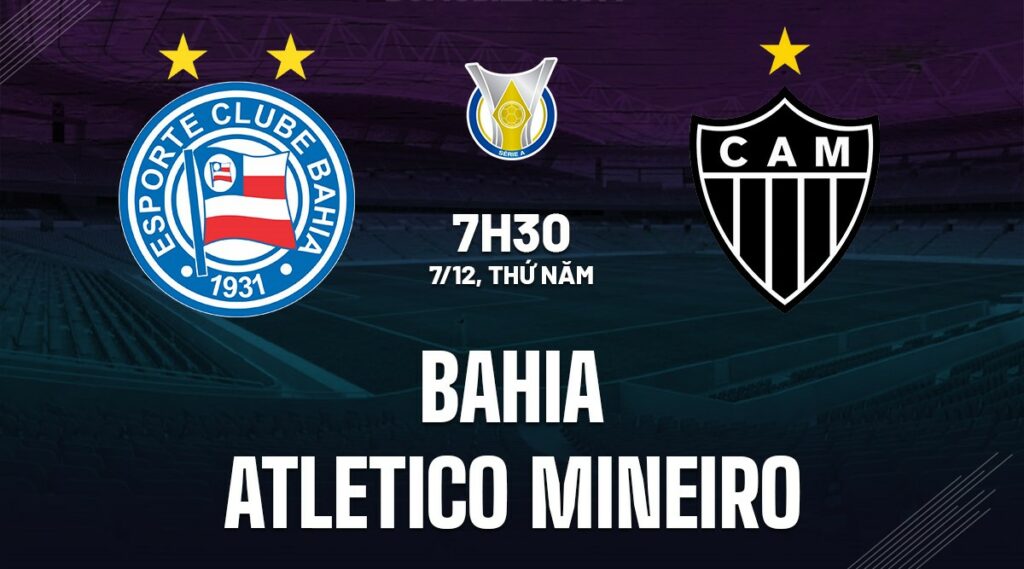 Nhận định bóng đá Bahia vs Atletico Mineiro